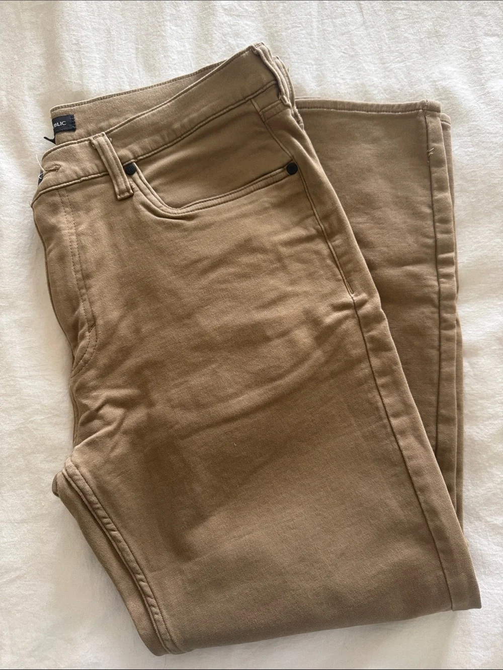Banana Republic Men's Slim Straight Jeans in Tan